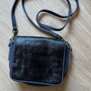 calfskin and suede crossbody purse by Liebeskind